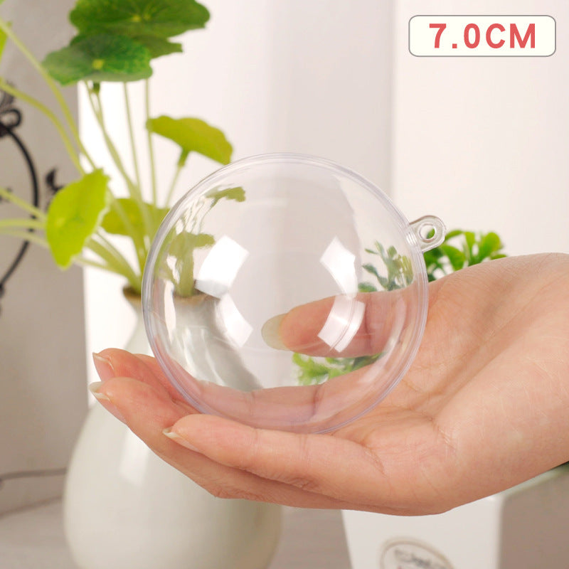 Wholesale Christmas Decorative Balls Acrylic Plastic Transparent Balls